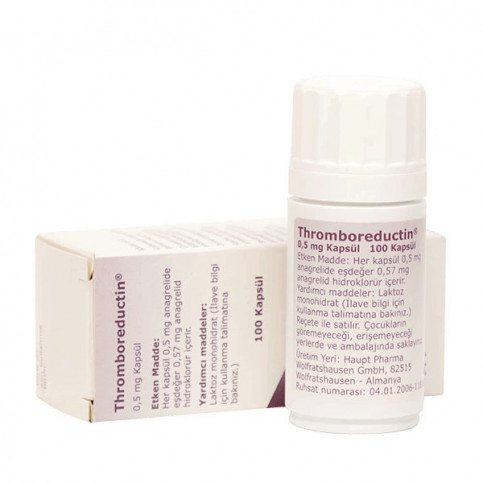 Купить Тромборедуктин (Анагрелид, Anagrelide) капсулы 0,5 мг 100шт в Владивостоке в Владивостоке